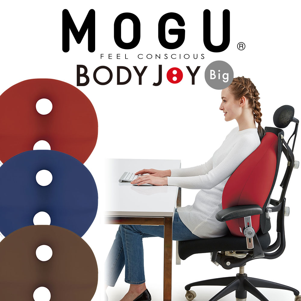 クッション MOGU（モグ） ボディジョイ・ビッグ 腰にやさしいとされるS字姿勢をキープする大きめのクッション 【ビー…
