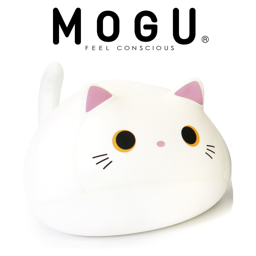 クッション MOGU（モグ）もぐっち みーたん ホワイト コロコロかわいい♪まるまるネコのクッション 【クッション 可愛い かわいい 猫 ぬいぐるみ 可愛いクッション お昼寝 ギフト 誕生日 プレゼント 人気 おすすめ 子ども 子供 小学生】