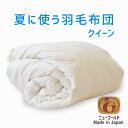 羽毛布団 クイーンサイズ 夏に使う羽毛布団 【ニューゴールドラベル】 (ホワイトダックダウン85%) 約210×210センチ 【送料無料】【日本製 ダウンケット...