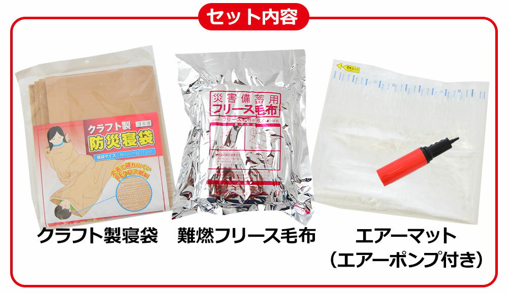 非常用 寝袋3点セット 保管しやすく、取り出しやすいサイズ 【防災グッズ 災害備蓄用難燃毛布 寝袋 防災 フリース 毛布 コンパクト収納 シングル 防炎毛布 日本防炎協会認定毛布 防災用毛布 防災用品 圧縮 非常用 帰宅困難時】【ギフトラッピング無料】