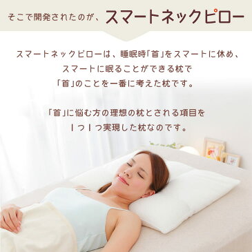 スマートネックピロー スマートに首を休め、スマートに眠る「首」のことを一番に考えた枕 【送料無料】【ギフトラッピング無料】【日本製 モチコロール パイプ 洗える 体圧分散 高さ調節 横向き寝 首 ストレートネック】【N】【7】