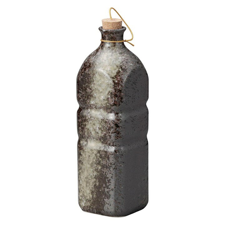 焼酎サーバー 黒伊賀 ラジウム ペットボトル 焼酎サーバー 焼酎サーバー 陶器 日本製 焼酎サーバー 木台付き 父の日 …