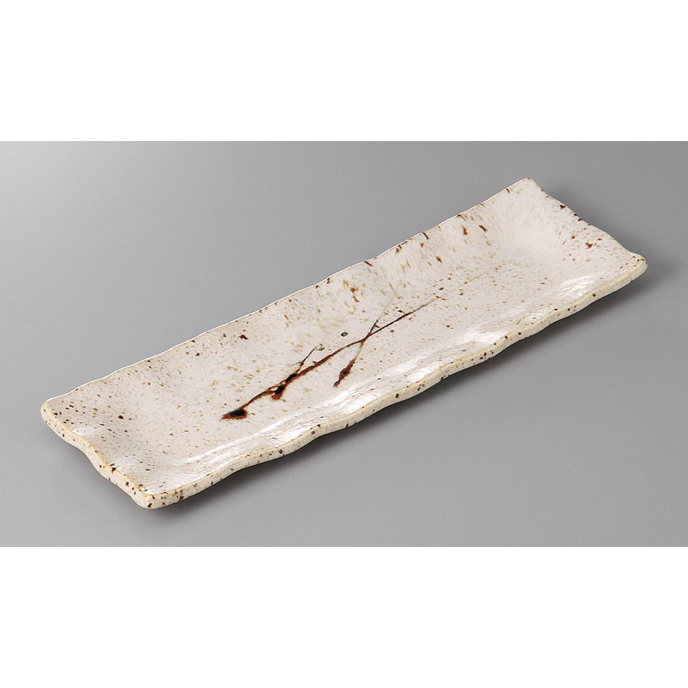 アメ乱れ さんま皿 さんま サンマ 秋刀魚 秋刀魚皿 さんま皿 日本製 美濃焼 さんま皿 おしゃれ さんま皿 和食器 皿 プレート サンマ皿 さんま皿 長皿 角皿 焼き魚皿 串皿 刺身皿 寿司皿のサムネイル