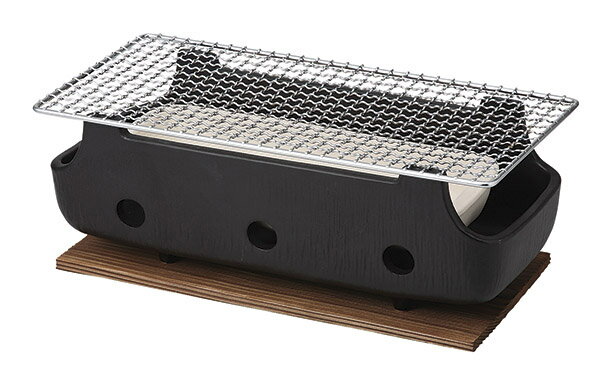 【ブラックフライデー 20%OFFクーポンあり】 串焼コンロ 大 水コンロ 卓上コンロ 日本製 炭火焼き コンロ 七輪 角型 室内 七輪 焼肉 自宅 炭火焼き鳥...