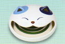 【瀬戸焼】 福笑い猫(平型) 蚊やり器 蚊取り線香 ねこ/ネ...