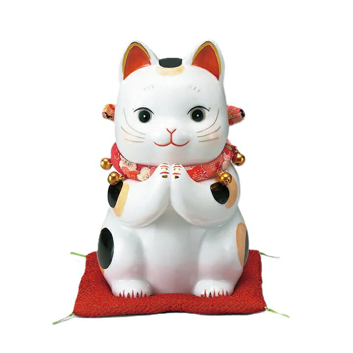 樂天商城 - 彩絵ふく福 招き猫 おねがい猫 大 まねきねこ 招き猫 置物 招き猫 かわいい 招き猫 開店祝い 招き猫 薬師窯 招き猫 右手 プレゼント 男性 開店 祝い プレゼント おしゃれ カフェ 開店祝い プレゼント 新築祝い プレゼント 友人 プレゼント 友人 引っ越し祝い
