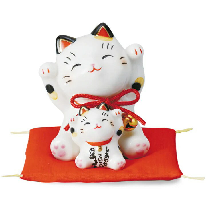 樂天商城 - 彩絵 円満 まねき猫 なかよし 招き猫 まねきねこ 招き猫 置物 招き猫 かわいい 招き猫 開店祝い 招き猫 薬師窯 招き猫 右手 プレゼント 男性 開店 祝い プレゼント おしゃれ カフェ 開店祝い プレゼント 新築祝い プレゼント 友人 プレゼント 友人 引っ越し祝い