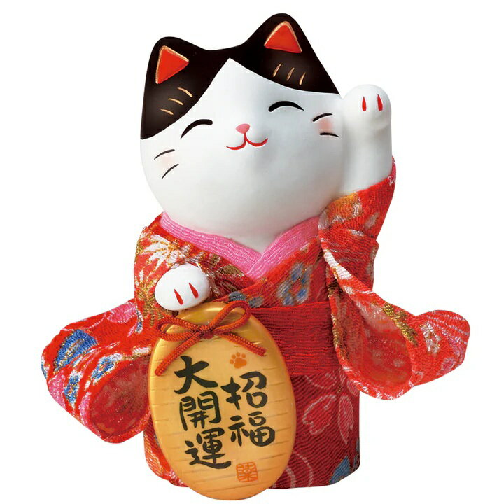 樂天商城 - 錦彩 ちりめん小判招き猫 招き福 小 まねきねこ 招き猫 置物 招き猫 かわいい 招き猫 開店祝い 招き猫 薬師窯 招き猫 開店 祝い プレゼント おしゃれ カフェ 開店祝い プレゼント 新築祝い プレゼント 友人 プレゼント 友人 引っ越し祝い
