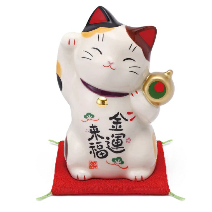 樂天商城 - 彩絵 金運来福 招き猫 大 まねきねこ 招き猫 置物 招き猫 かわいい 招き猫 開店祝い 招き猫 薬師窯 招き猫 右手 プレゼント 男性 開店 祝い プレゼント おしゃれ カフェ 開店祝い プレゼント 新築祝い プレゼント 友人 プレゼント 友人 引っ越し祝い