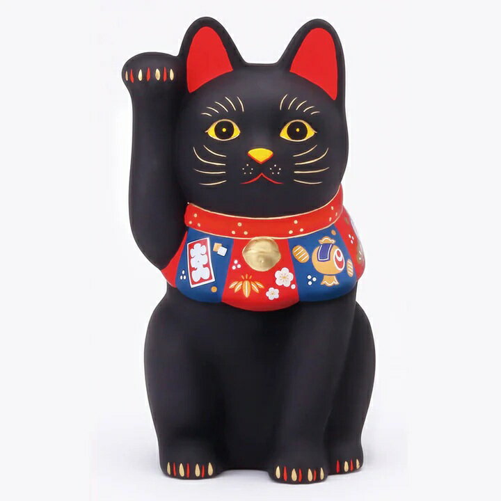 樂天商城 - 福づくし 招き猫 黒 大 まねきねこ 招き猫 置物 招き猫 かわいい 招き猫 開店祝い 招き猫 薬師窯 招き猫 右手 プレゼント 男性 開店 祝い プレゼント おしゃれ カフェ 開店祝い プレゼント 新築祝い プレゼント 友人 プレゼント 友人 引っ越し祝い
