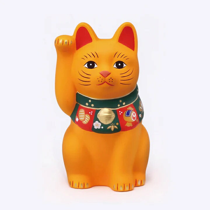 樂天商城 - 福づくし 招き猫 黄 小 まねきねこ 招き猫 置物 招き猫 かわいい 招き猫 開店祝い 招き猫 薬師窯 招き猫 右手 プレゼント 男性 開店 祝い プレゼント おしゃれ カフェ 開店祝い プレゼント 新築祝い プレゼント 友人 プレゼント 友人 引っ越し祝い