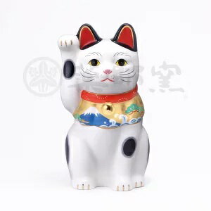 樂天商城 - 吉祥づくし 招き猫 白 中 まねきねこ 招き猫 置物 招き猫 かわいい 招き猫 開店祝い 招き猫 薬師窯 招き猫 右手 プレゼント 男性 開店 祝い プレゼント おしゃれ カフェ 開店祝い プレゼント 新築祝い プレゼント 友人 プレゼント 友人 引っ越し祝い
