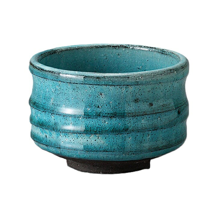 陶器 - 土物ブルー 抹茶碗 美濃焼 茶道具 抹茶茶碗 美濃焼 茶碗 藍釉 お茶碗 日本製 国産 抹茶碗 抹茶椀 茶わん 茶道 和食器産 茶器 和食器 お茶碗 ちゃわん 茶道 お茶会 練習 おすすめ 陶器 焼物 ギフト 贈り物 プレゼント 業務用 日常使い用 家庭用 練習用