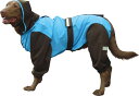 大型犬用レインコート　超はっ水・安全コート 【スカイ×チョコレート】大型犬　レインコート