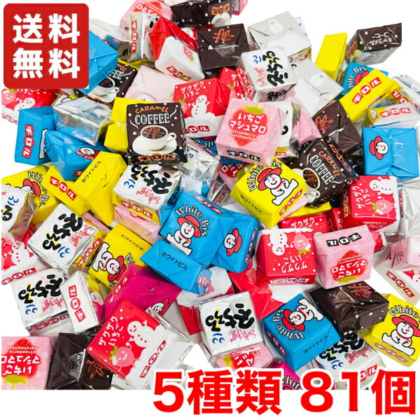 【送料無料】 チロルチョコ 冬のバラエティパック 5種類 81粒セット アソート袋 チロル チョコレート ファミリーパック 【メール便】のサムネイル