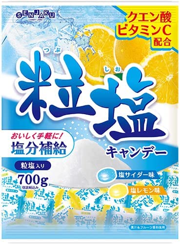 【送料無料】粒塩キャンデー 700g 徳用袋【扇雀飴本舗】塩分補給　熱中症対策