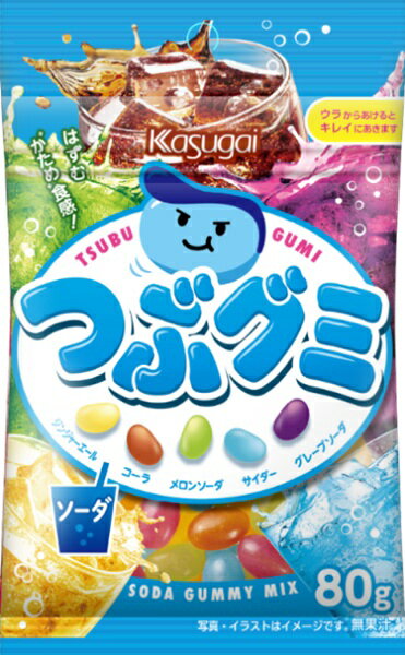 春日井製菓 つぶグミ ソーダ 80g×6袋(4)
