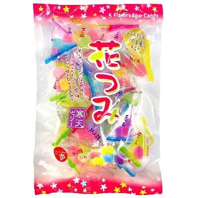 【卸価格】津山屋製菓 花つみ寒天ゼリー 185g 和菓子寒天ゼリー テトラ個装パック