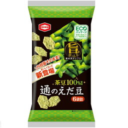 通のえだ豆 70g 荒砕き茶豆の濃厚な味わい 素材派チップス 亀田製菓 卸価格