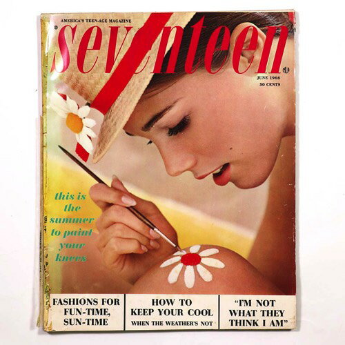 Seventeen Magazine June 19661966Notes: サイズ: 335mm ページ数: 184p英語版。 コンディション：《E: かなり状態が悪い。目立つダメージ。難あり。》 ヤケ、シミ、ヨレ、折れ、少破れ、背破れ、背にテープあり。 雑誌 ID:72809管:LG-U4石川県金沢市の古書店からの出品です。古書の買取につきましてもお気軽にご相談ください【石川県古書籍商組合加盟店】。※ 注意事項：モニターの発色の具合によって実際のものと色が異なる場合がございます。