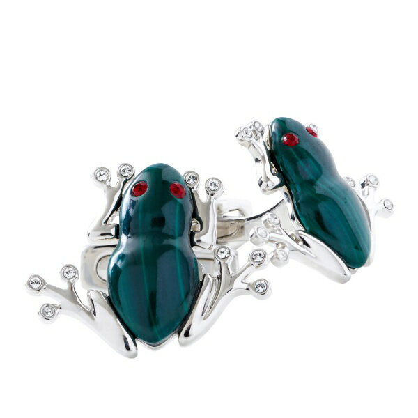 サイモンカーター SIMON CARTER イギリス製 Darwin Frog|メンズ カフス 彼氏 ブランド カフスボタン スワロフスキー 男性 プレゼント ...