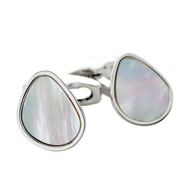 サイモンカーター SIMON CARTER イギリス製 ORGANIC PEBBLE Mother Of Pearl カフリンクス カフスボタン ギフト ブラン...