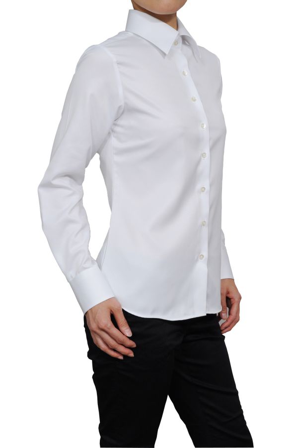 レディース シャツ ワイシャツ | 高級 おしゃれ ドレスシャツ ビジネス 長袖 日本製 オフィス ブラウス 白シャツ ビジネスシャツ yシャツ 大きいサイズ 白 ワイドカラー 女性 ホワイト 女性用 …