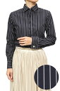 レディースシャツ レディース 高級 ワイシャツ | ダブルカフス シャツ ドレスシャツ yシャツ ビジネス カフスシャツ カッターシャツ ブラウス ネイビー 紺...