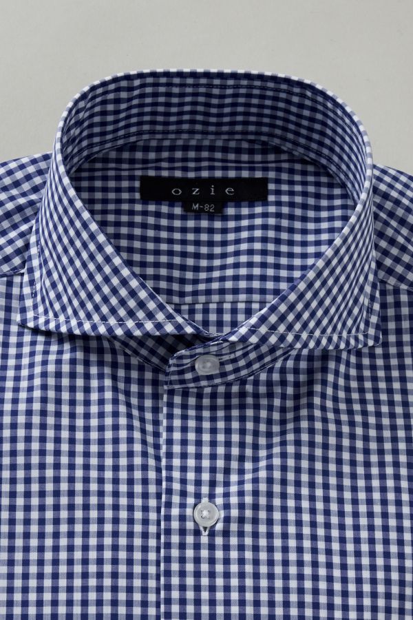 ドレスシャツ 長袖 ワイシャツ 長袖シャツ ホリゾンタルカラーシャツ ネイビー 紺 スリム ビジネスシャツ メンズ おしゃれ Yシャツ | ホリゾンタルカラー シャツ 高級 カッタウェイ ビジネス クールマックス カッターシャツ 大きいサイズ 形態安定 吸汗速乾 ホリゾンタル