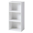 【人気商品10%OFF!大決算セール開催中!】カラーボックス 3段 幅42cm ホワイト/ブラウン/ナチュラル 45090/93502/43990 不二貿易 家...