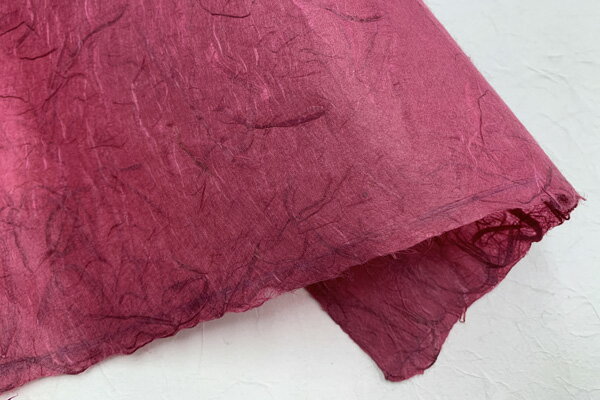 出雲　民芸紙　楮雲竜　えんじ色　42