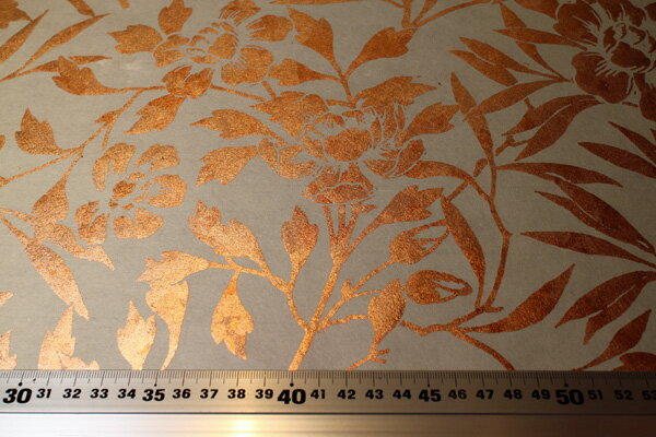 伊予　ギルディング和紙　C　椿　銅