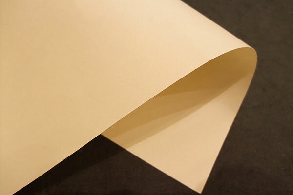 サイズ：97×188cm厚み：並色：薄黄色日本画、襖絵などに使われる手漉きの大判和紙です。表面は滑らかで薄黄色（とりのこ色）、やや光沢があるのが特長です。和紙の中では厚手で透けない程度です。特号から4号まであり材料が異なります。