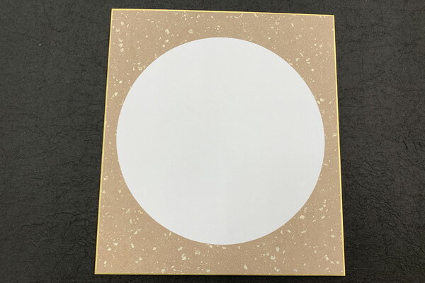 大色紙　さくら　円窓　茶色