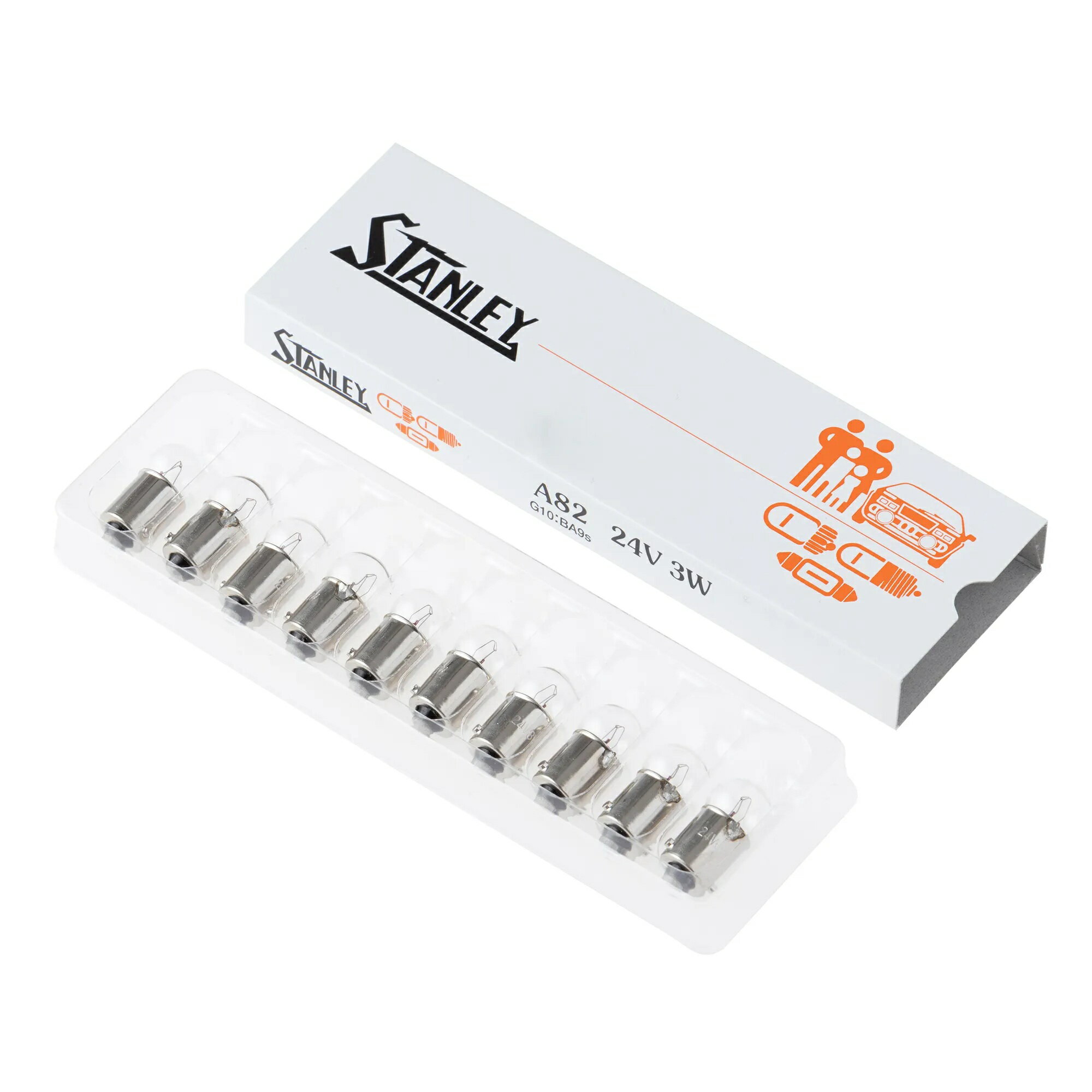 Rakuten - スタンレー A82 24V 3W 電球 バルブ トラック STANLEY 10個入