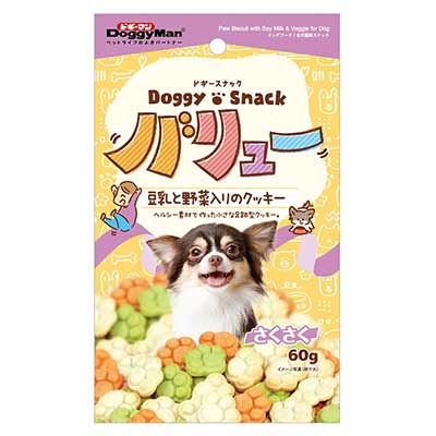 ドギーマンハヤシドギースナックバリュー豆乳と野菜入60g【レターパックプラスOK】