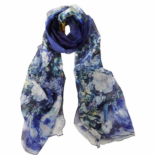 【P最大30倍+母の日早割20%OFFクーポン】ストール レディース｜名画ストール（ルノワール「大きな花瓶」）｜プレゼント ギフト ありがとう ストール 春 春夏 大判 uvカット 女性 誕生日 贈り物のサムネイル