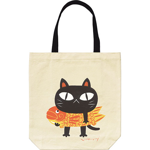 Rakuten - ネコポス トートバック レディース｜糸井忠晴 コットン トートバッグ「夢ねこ」｜おしゃれ かわいい 通学 エコバッグ サブバッグ 大人 軽い 布 コットン 綿 マグネット付き 内ポケット付き ネコ 猫 母の日