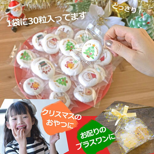 クリスマス お菓子 プチギフト｜クリスマスマシュマロ（お徳用）｜子供 大人 個包装 子供会 大量 業務用 配る ばらまき プレゼント ギフト おしゃれ マシュマロ チョコレート デコレーション 飾り トナカイ プリントスイーツ