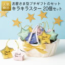プチギフト|キラキラスター(クランチ) 20個セット|結婚式 2次会 徳用 業務用 販促品 記念品 個包装 お配り用 子供会 会社 企業 景品 イベント 退職 引越し お礼 感謝 ギフト