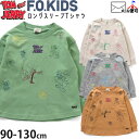 F.O.KIDS エフオーキッズ 長袖Tシャツ トムアンドジェリー コラボ モチーフ刺繍 キッズ ベビー 男の子 女の子トムとジェリー カジュアル トップス 子供 子供服 通園 春秋 