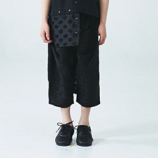 Rakuten - 【ラストスパート】【メーカー価格16500円】garcon la raison 8分丈バルーンパンツ 切替 女の子 男の子 キッズ ゆったり 両ポケット付き クロップドパンツ ズボン ボトムス モノトーン モード系 ギャルソンラレゾン 32619T