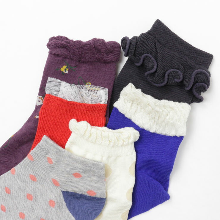 靴下 クルーソックス アンクルソックス 女の子 キッズ ジュニア フリル 水玉 ドット 無地 柄 OCEAN&GROUND オーシャンアンドグラウンド ガーリー 子供 子供服 ガールズ 保育園 幼稚園 小学生 中学生 ogd-006【メール便対象】