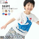 【メーカー価格990円】◇よりどり福袋3点2970円◇ 半袖Tシャツ 和柄 日本 JAPAN 忍者 お寿司 祭 じんべいざめ すいか 男の子 女の子 キッズ 夏 綿100% プリント トップス プリントTシャツ 子供 子供服 SKAPE エスケープ シシュノン 90 100 110 120 130 白 11333700