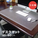 【最大20%オフ★9日限定20時から】【日本製】デスクマット 光学式マウス対応 600×900mm 1.5mm 学習机 透明 クリア テレワーク 凹み 傷 防止 保護 60x90cm サイド テーブル マット キッチンマット 保護 子供机 勉強机 女の子 おしゃれ 防水 送料無料 猫 ★