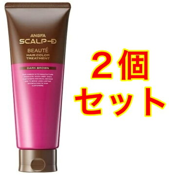 【2個セット】アンファー (ANGFA) スカルプD ボーテ ヘアカラートリートメント(6.【旧商品】ダークブラウン)