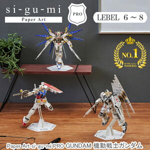 エーゾーン 組み立てパズル 紙製 機動戦士ガンダム パズル 紙製 Paper Art si-gu-mi PRO 紙製 3D レベル6～8