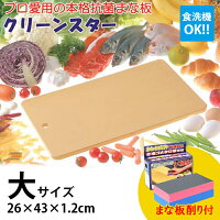 エントリー必須！9/21〜9/26 【まな板削り付】まな板 抗菌まな板 食洗機対応 クリーンスター 大 まな板 ゴム 日本製 SIAA抗菌