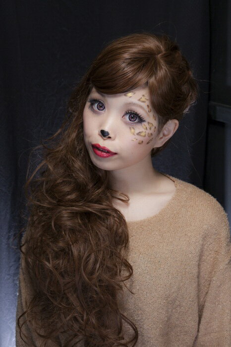 【4点までメール便も可能】 [ハロウィン コスプレ] リアルメークパレット（パンサー） ［メイクアップ 化粧 フェイスペイント アニマル 動物 なりきり ハロウィン イベント パーティー仮装］【223595】_HB