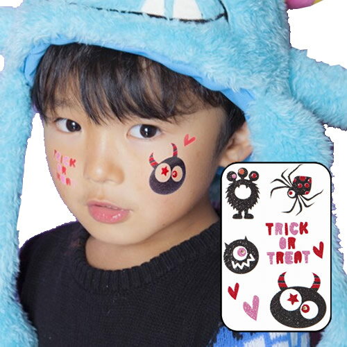【15点までメール便も可能】R KIDSシール ピンクモンスター [子供用 フェイスシール ボディシール ハロウィン イベント コスプレ 仮装 SNS映え ハロウィンメイク]【_831843(894115)】